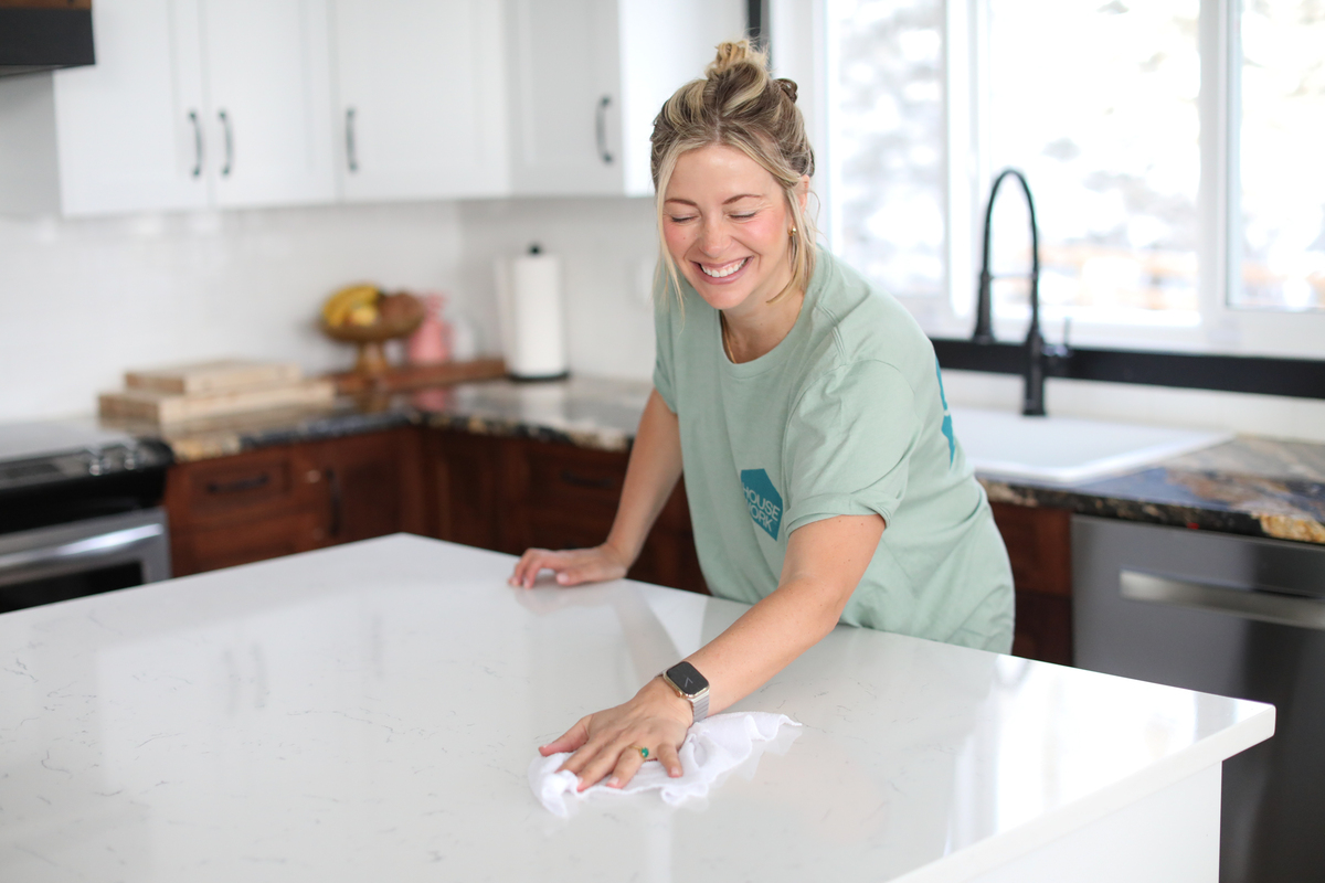 The Correct Way to Clean Any Counter Surface Like Granite, Quartz, Marble, Etc.
