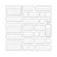 Vtopmart 25 PCS Clear Plastic Drawer Organizers Set – CAD