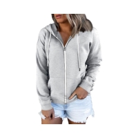 Trendy Queen Womens Half Zip Cropped Hoodies