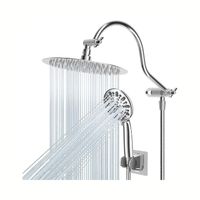 All Metal Shower Head,10 Inch High Pressure Rainfall Shower Head