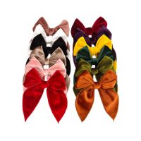 Velvet Fable Bow Hair Clips