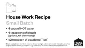 1877839_HWBlogRecipeGraphics_02_1120x630_010524-3 - House Work Simple cleaning solution recipe for shower doors and fixtures with vinegar and dish soap.