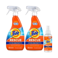 Tide Rescue Laundry Stain Remover and Refill with Oxi + 3 Oz Travel Spray