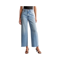 Abercrombie High Rise Cropped Wide Leg Jean