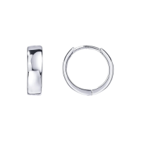 Silver Huggie Earrings