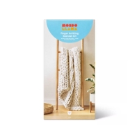 Large Knit Blanket Craft Kit Cream