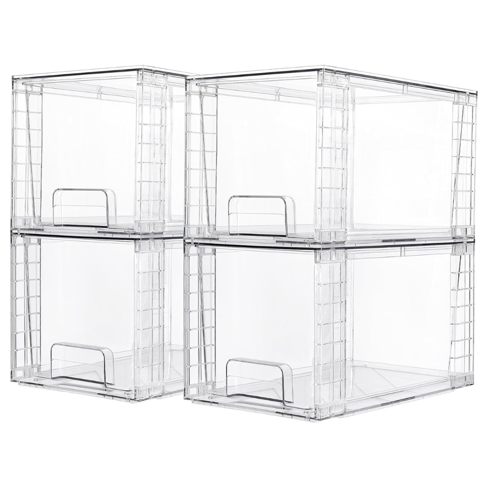 Vtopmart 4 Pack Large Stackable Storage Drawers