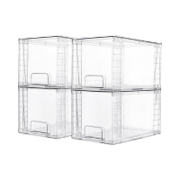 Vtopmart 4 Pack Large Stackable Storage Drawers