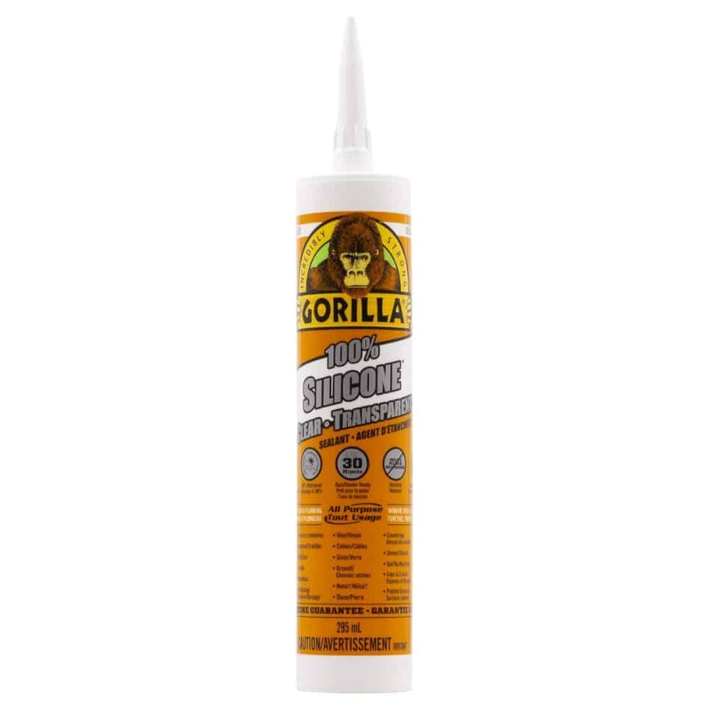 Gorilla Clear 100 Percent Silicone Sealant Caulk