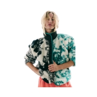 Free People Hit The Slopes Printed Fleece Jacket