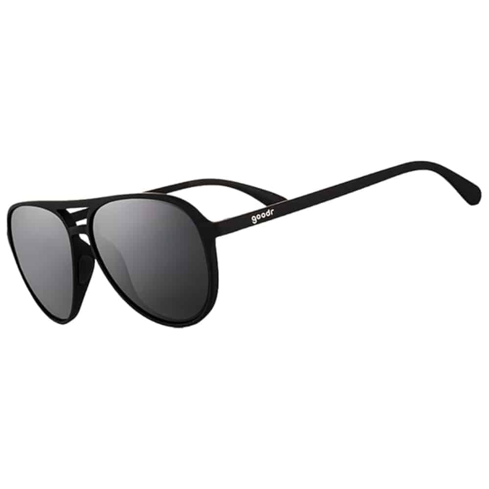 goodr Operation: Blackout Polarized Aviator Sunglasses