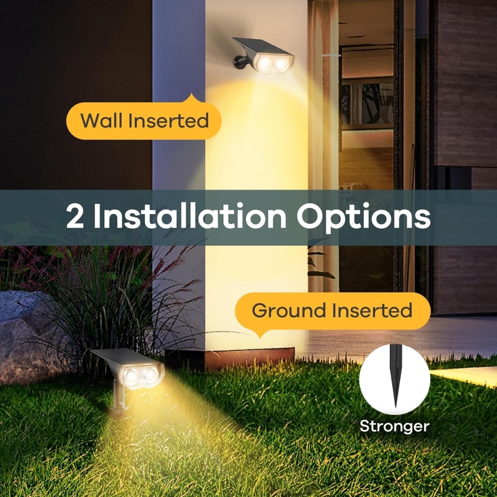 StarRay solar spot lights outdoor infographic