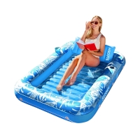 SLOOSH Inflatable Tanning Pool Lounger Float