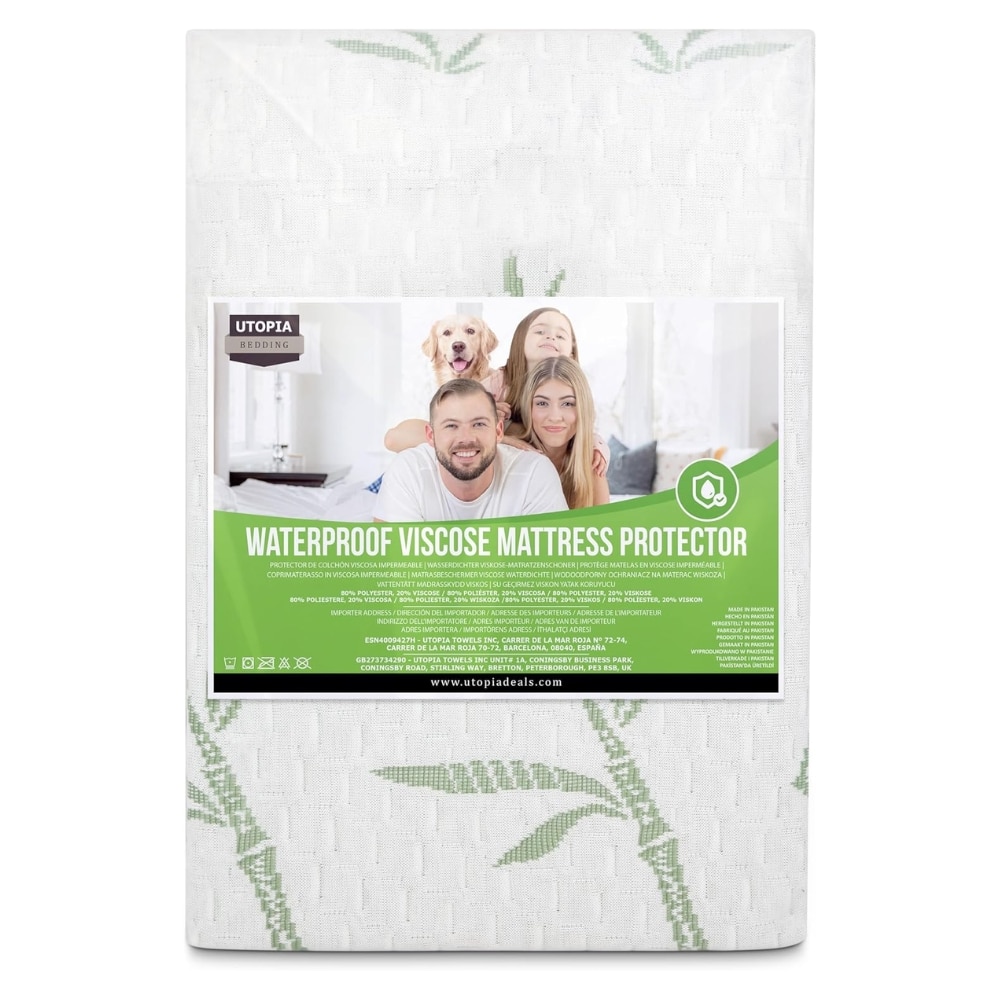 Utopia Bedding Waterproof Mattress Protector