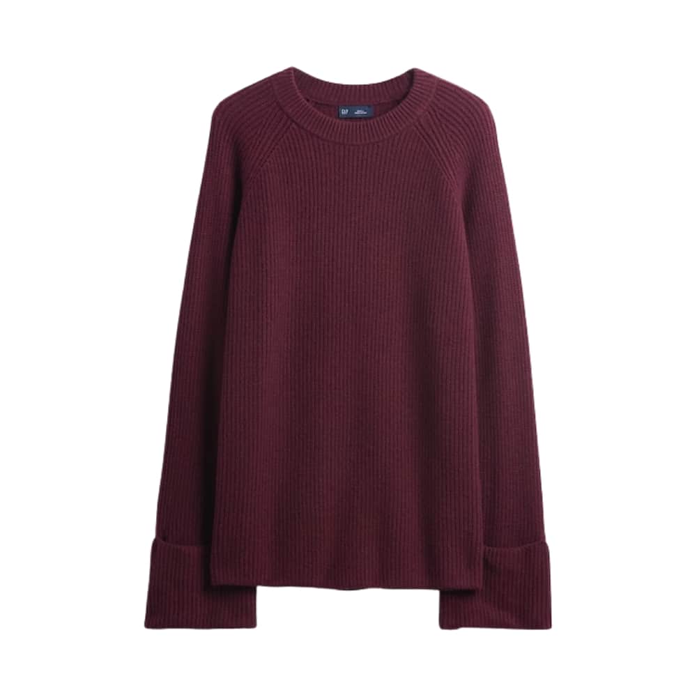 Gap CashSoft Shaker-Stitch Boyfriend Sweater