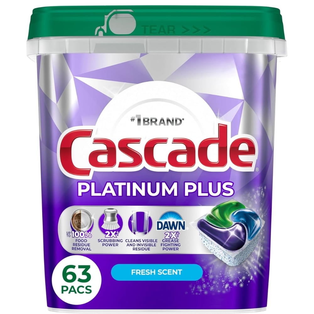 Cascade Platinum Plus Dishwasher Pods