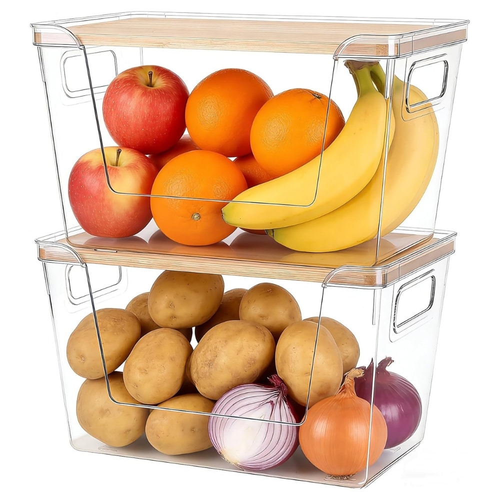 Stackable Pantry Storage Bins