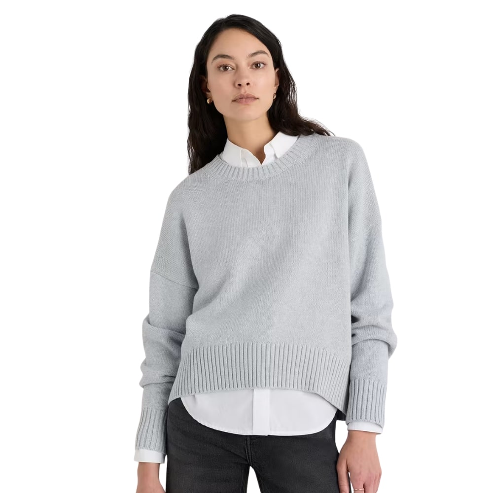 Quince Boyfriend Crew Sweater
