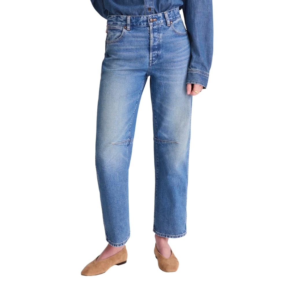Madewell Darted Barrel-Leg Jean