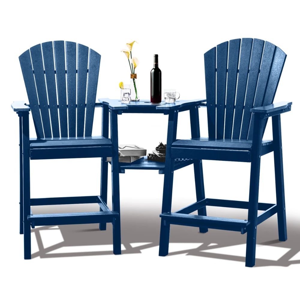 2-Piece Outdoor Adirondack Chair With Table