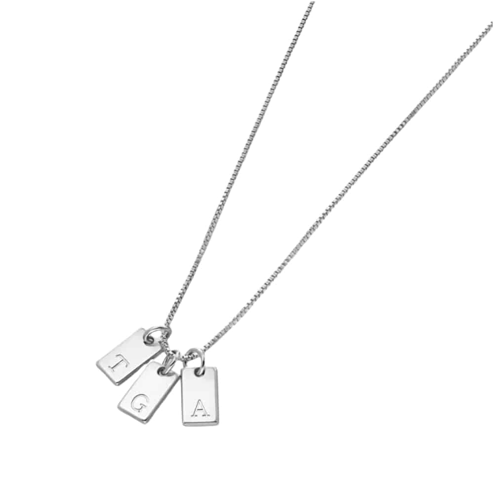 Willow Tag Initial Necklace