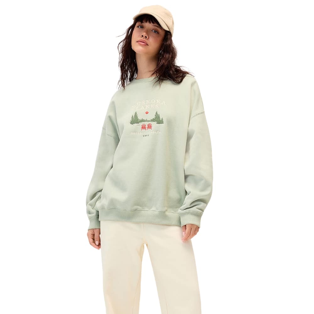 Simons Oversized destination fleece sweatshirt