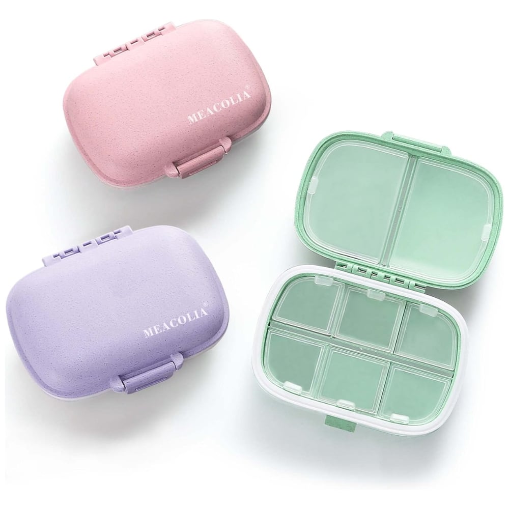 8 Compartments Travel Pill Organizer