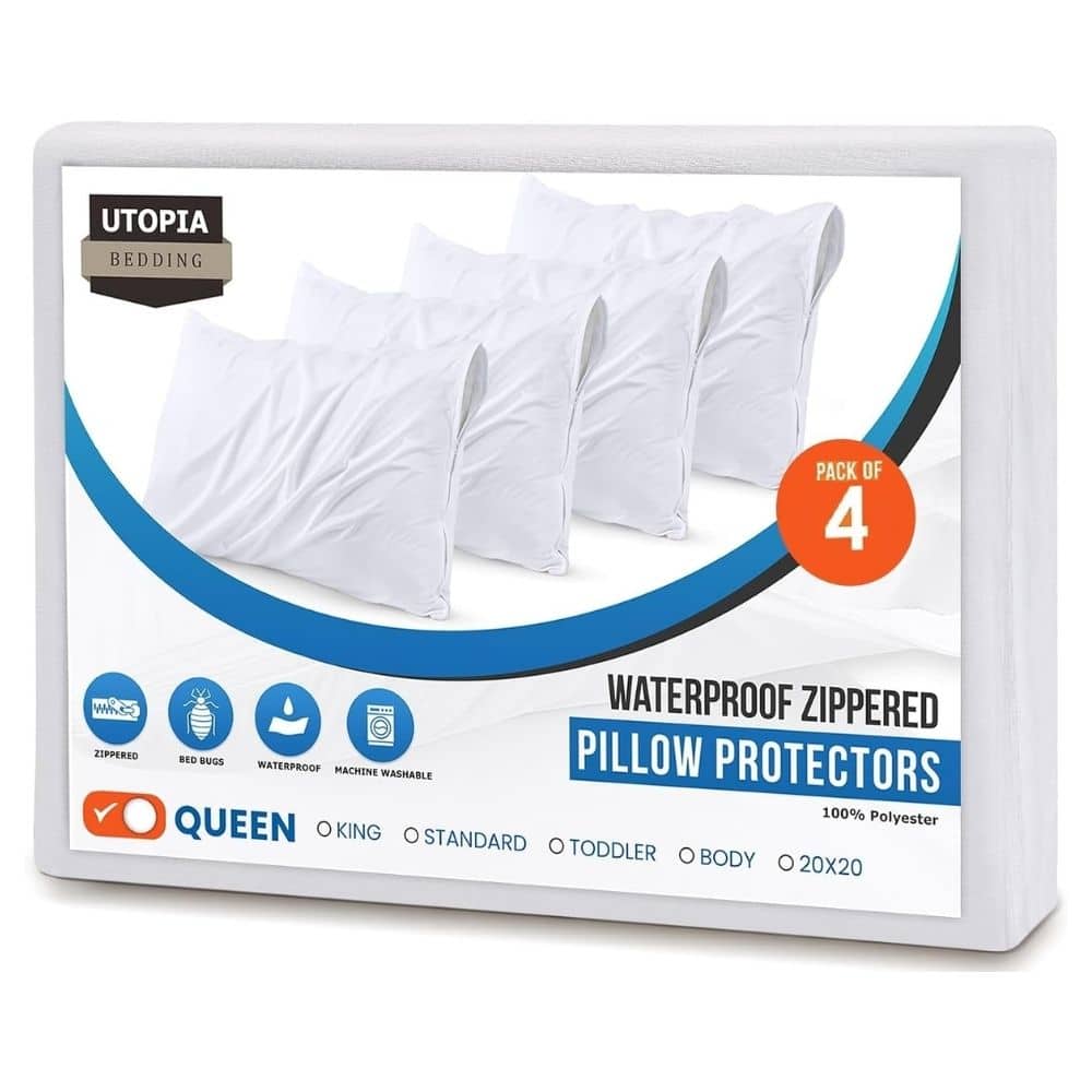 Pillow Protectors with Zipper
