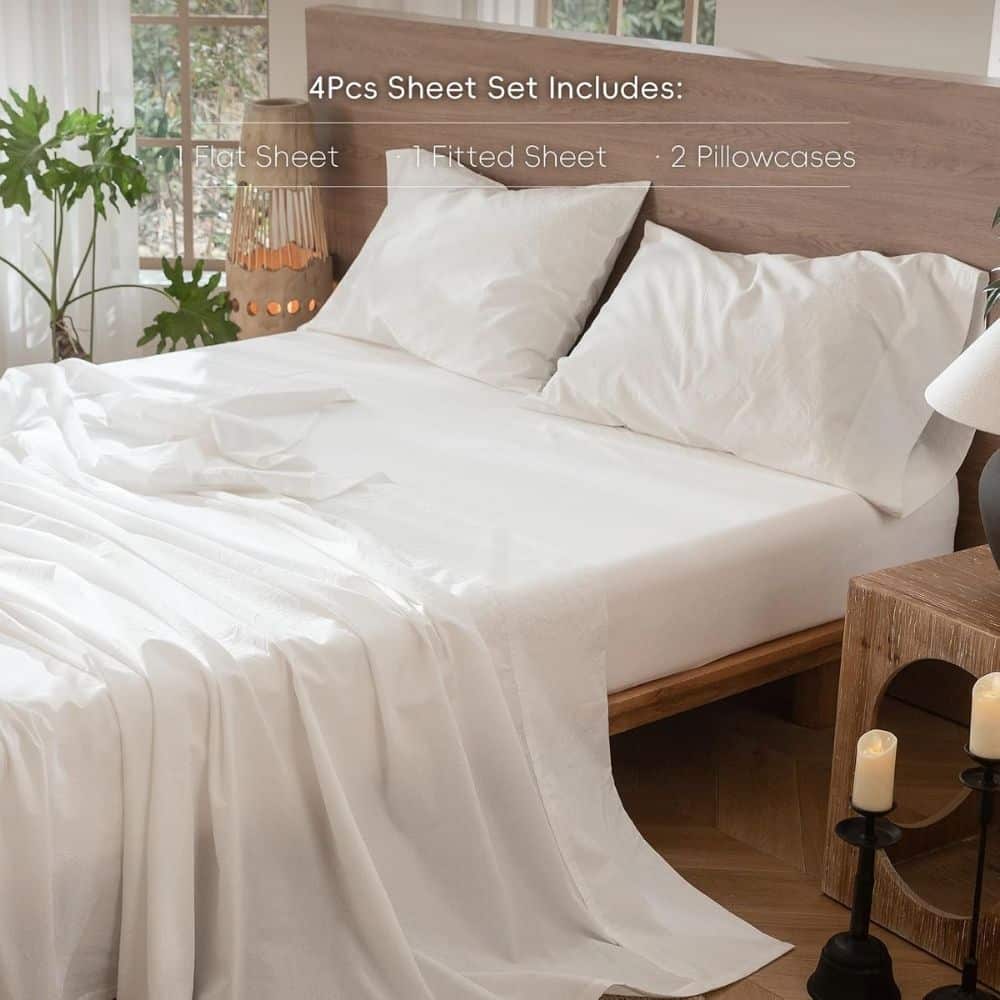 Sheet Set 100% Washed Cotton